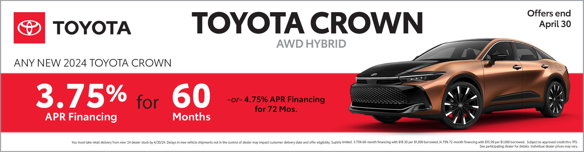 Toyota Crown Hybrid Offer 