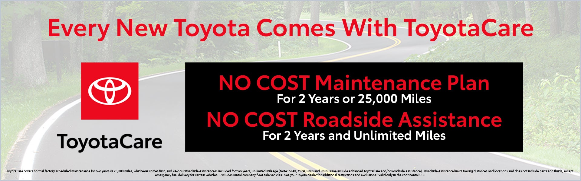 ToyotaCare Maintenance Plan