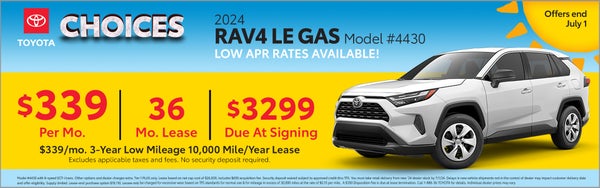 2024 RAV4 Le Gas Lease Offer