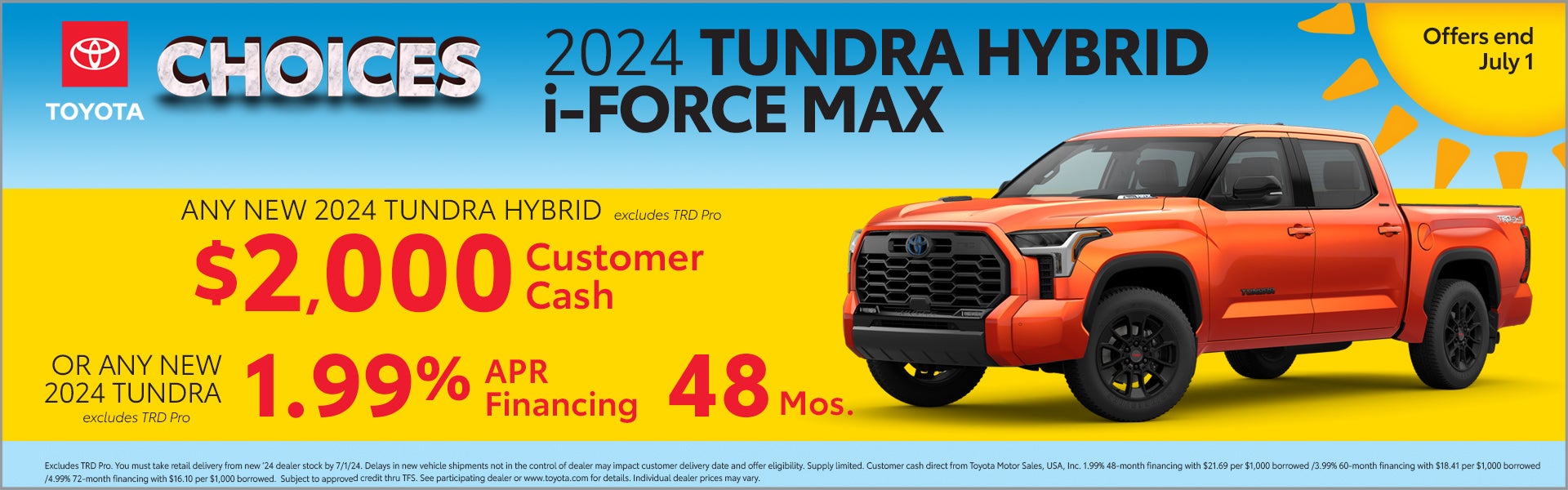 2024 Toyota Tundra Hybrid Offer